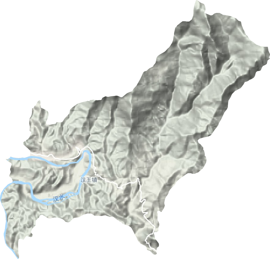 汉王镇地形地图