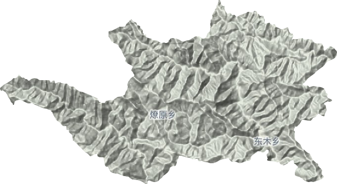 东木镇地形地图
