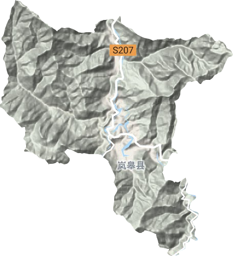城关镇地形地图