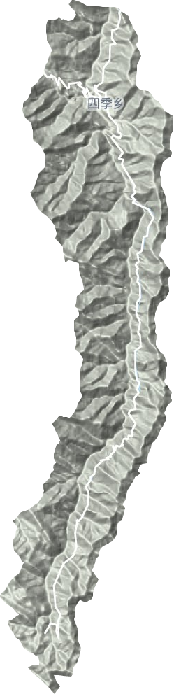 四季镇地形地图
