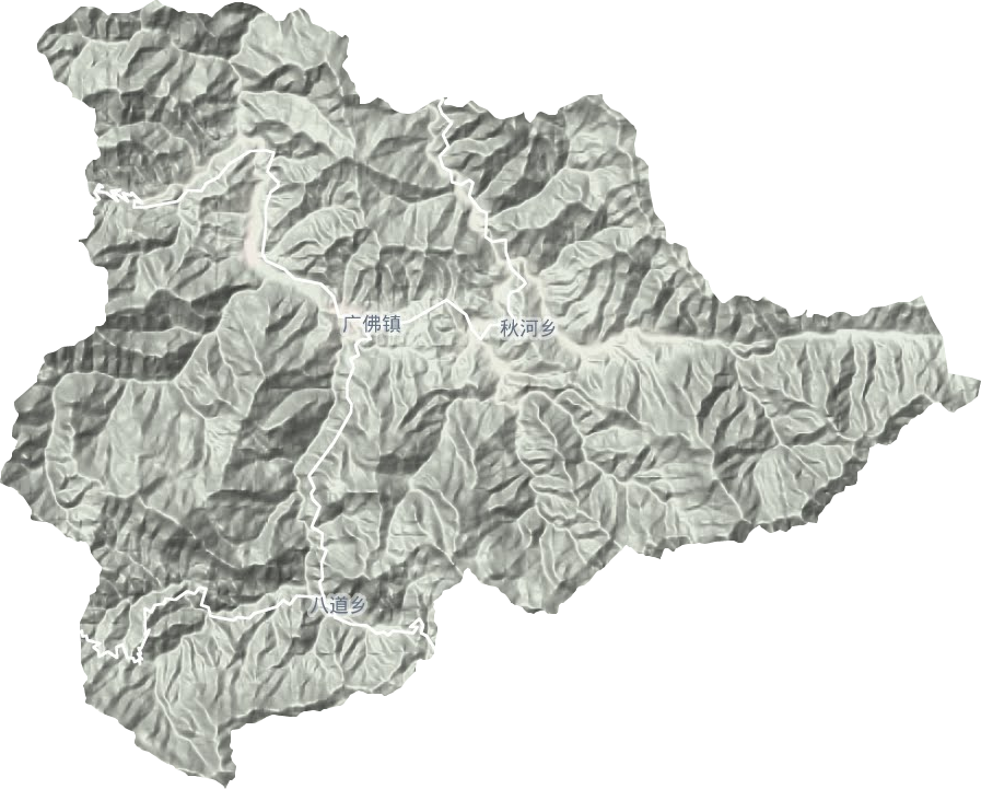 广佛镇地形地图