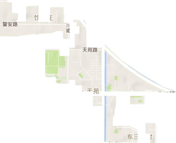 天苑街道地形地图