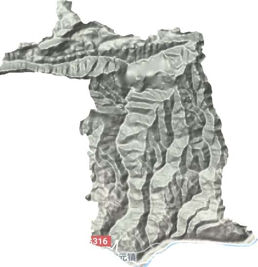 构元镇地形地图