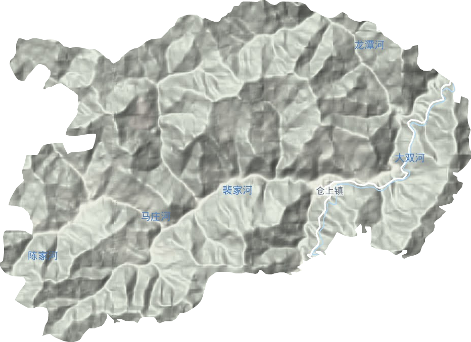 仓上镇地形地图