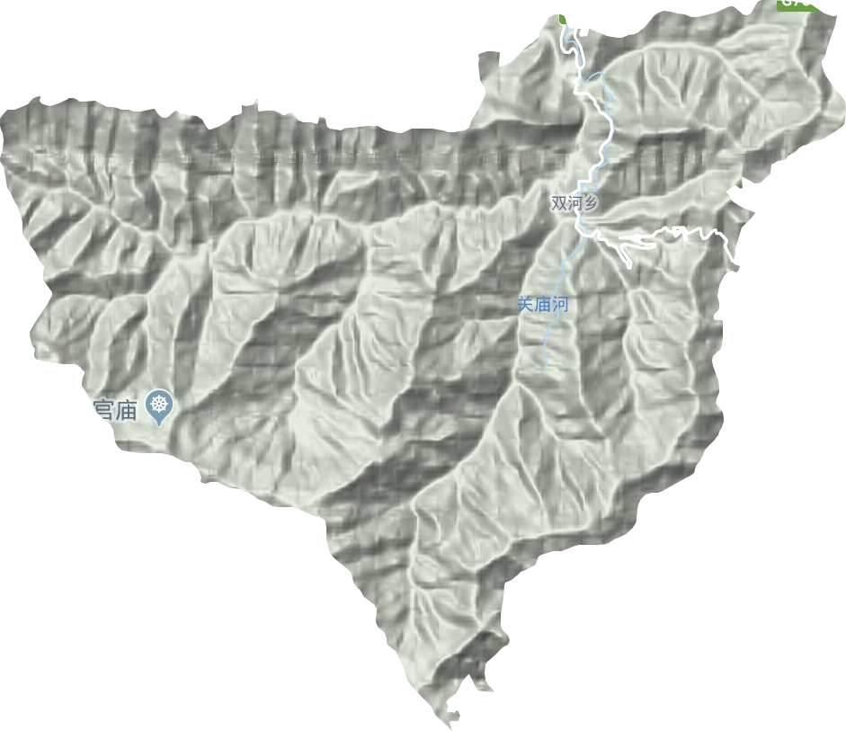 双丰镇地形地图