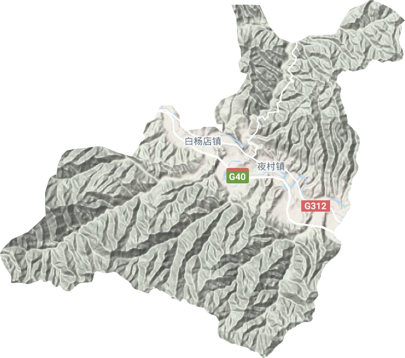 夜村镇地形地图