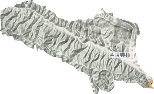 金陵寺镇地形地图