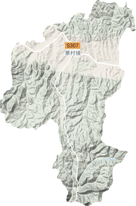 景村镇地形地图