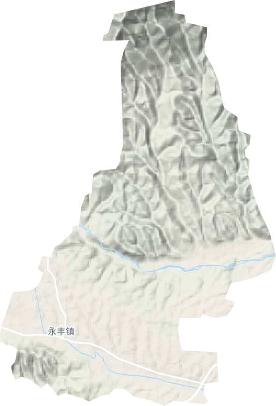 永丰镇地形地图