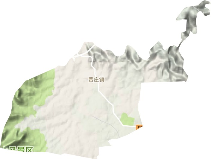 贾庄镇地形地图