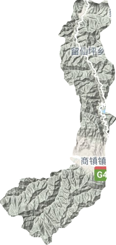 商镇地形地图
