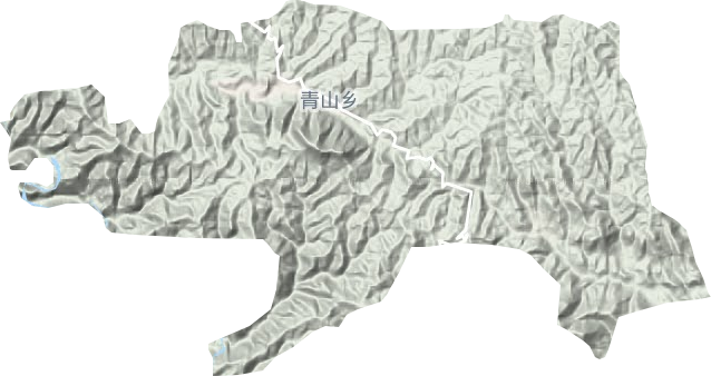 青山镇地形地图