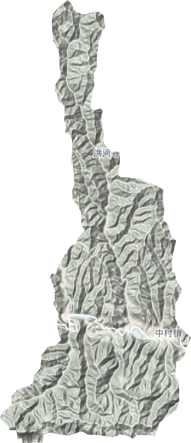 中村镇地形地图