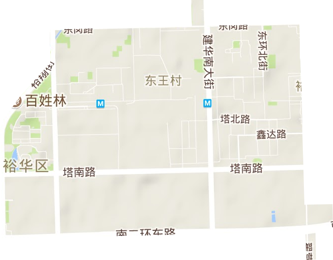 裕兴街道地形地图