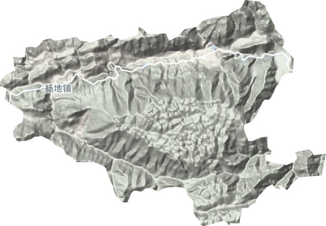 杨地镇地形地图