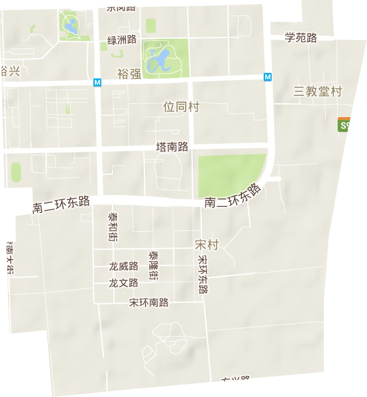 裕强街道地形地图