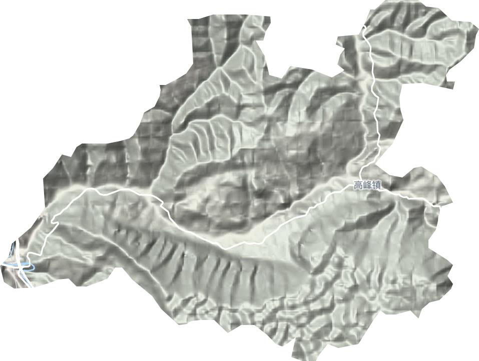 高峰镇地形地图