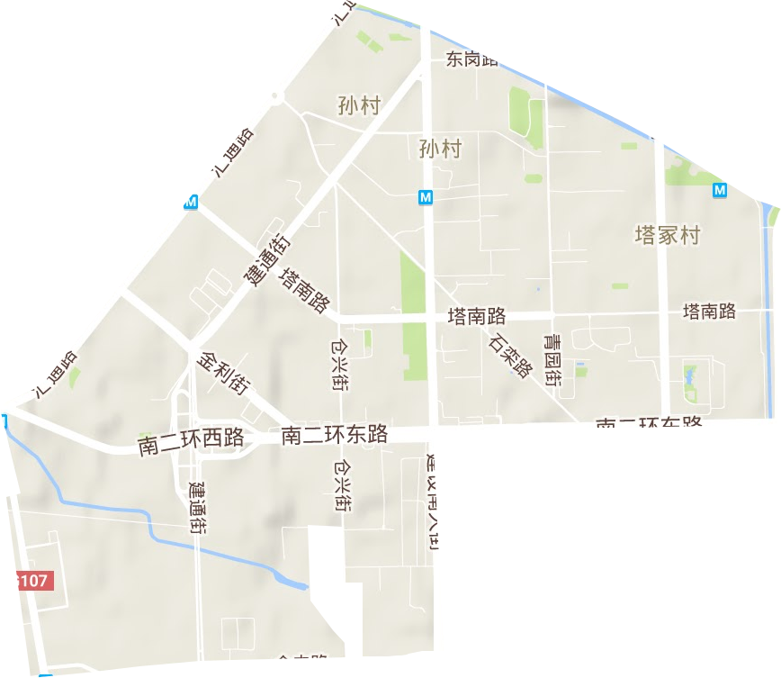 建通街道地形地图