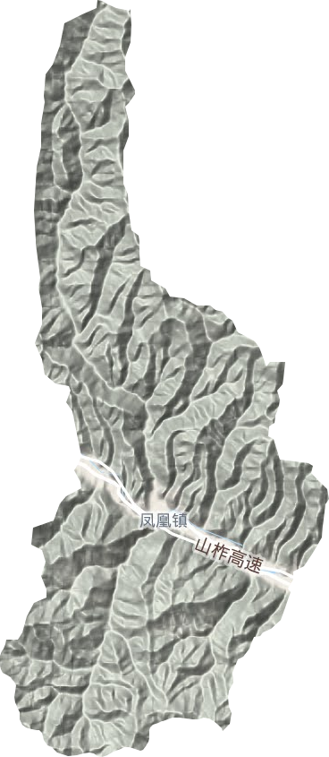 凤凰镇地形地图