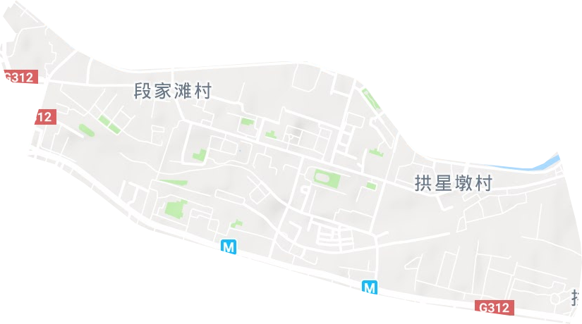 拱星墩街道地形地图