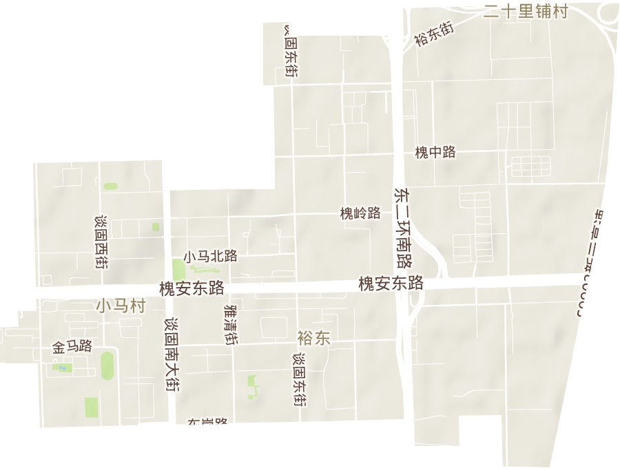 裕东街道地形地图