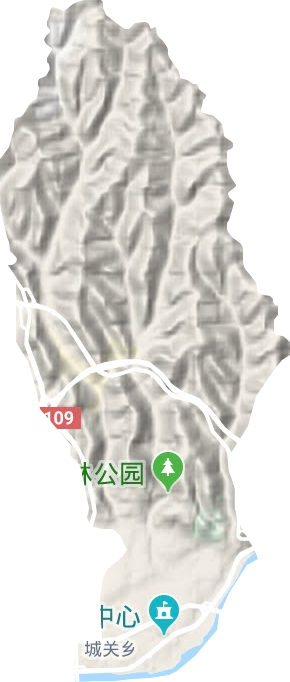盐场路街道地形地图