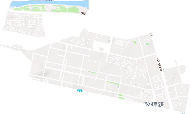 敦煌路街道地形地图