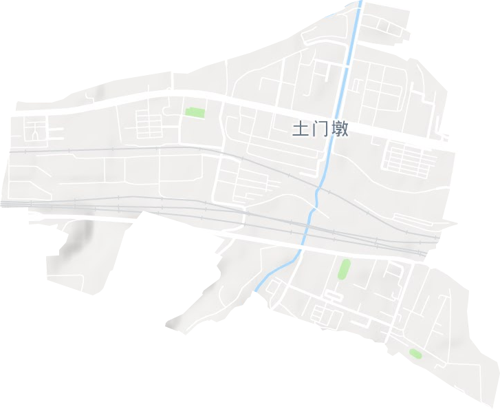 土门墩街道地形地图