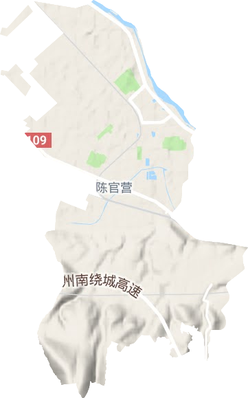 陈坪街道地形地图