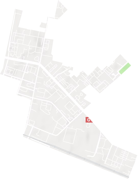 西固城街道地形地图