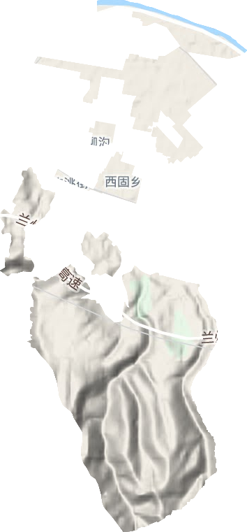 四季青街道地形地图