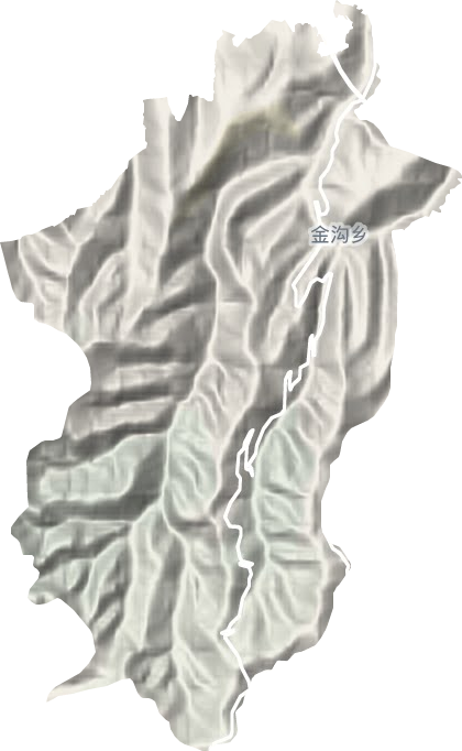 金沟乡地形地图