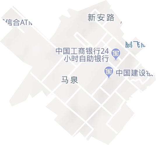 新安路街道地形地图