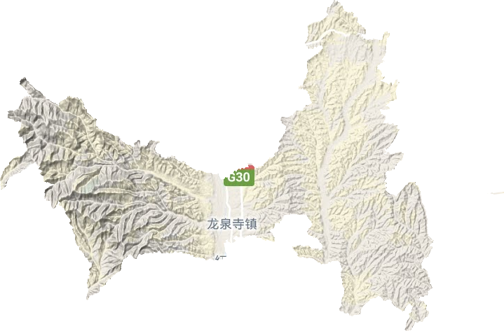 龙泉寺镇地形地图