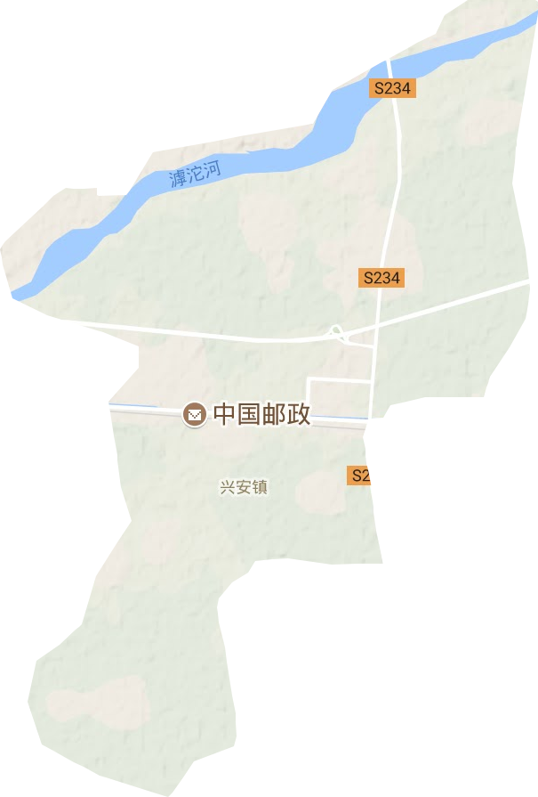 兴安镇地形地图