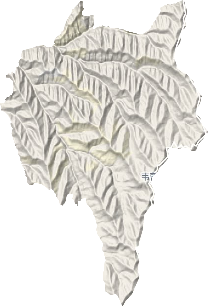 韦营乡地形地图