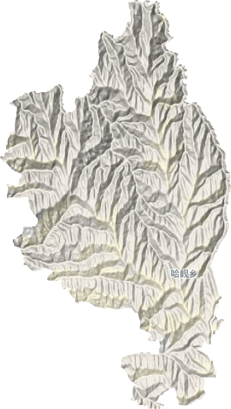 哈岘乡地形地图