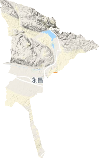 城关镇地形地图