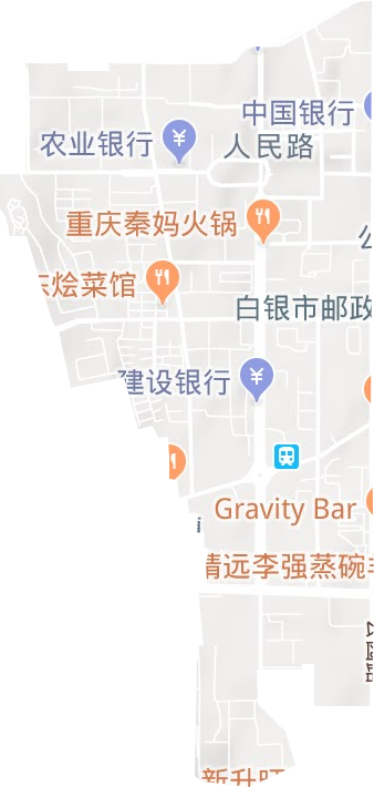 人民路街道地形地图