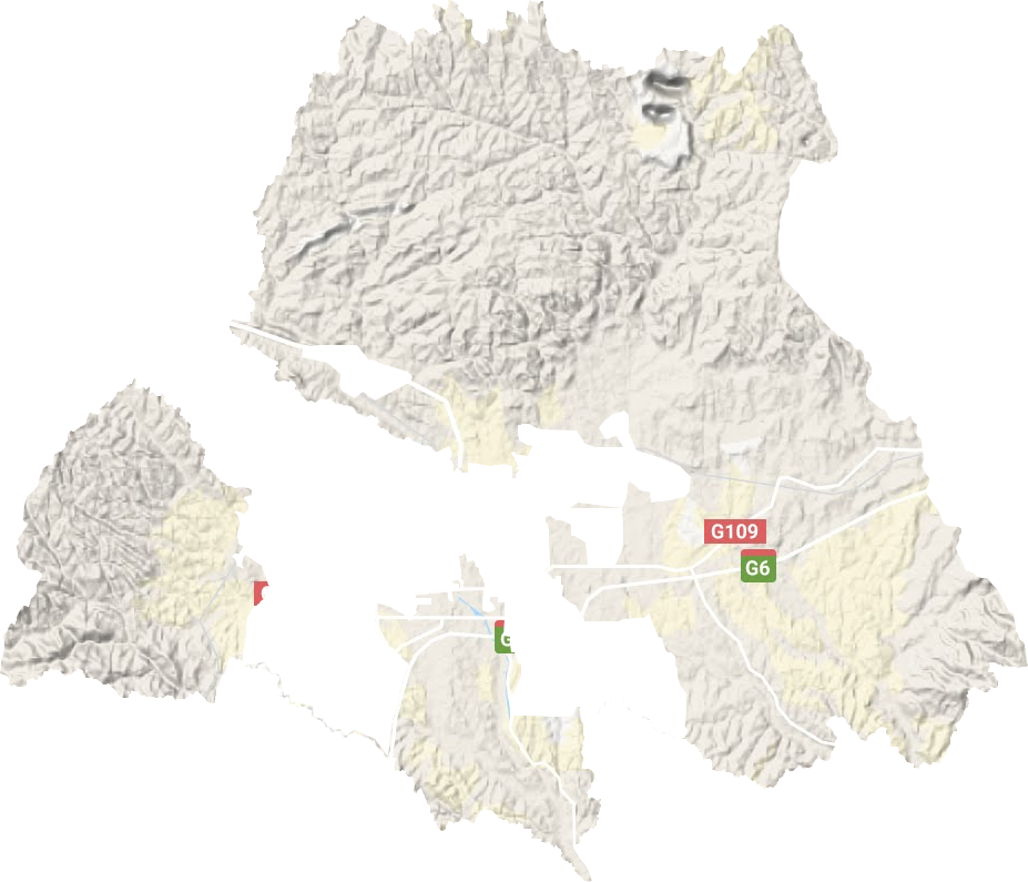 王岘镇地形地图