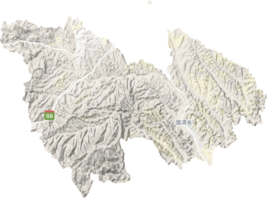 强湾乡地形地图