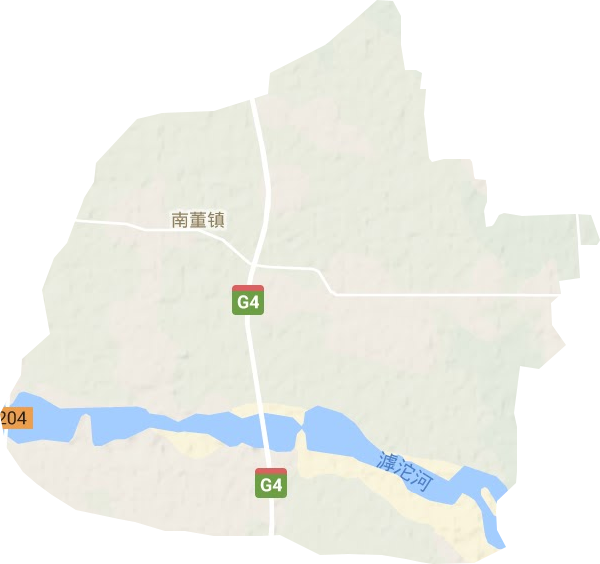 南董镇地形地图