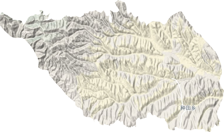 种田乡地形地图