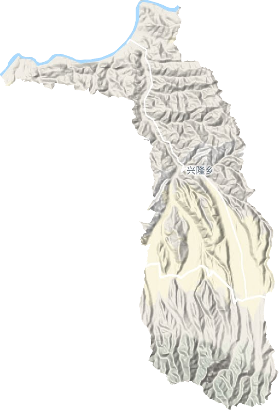 兴隆乡地形地图