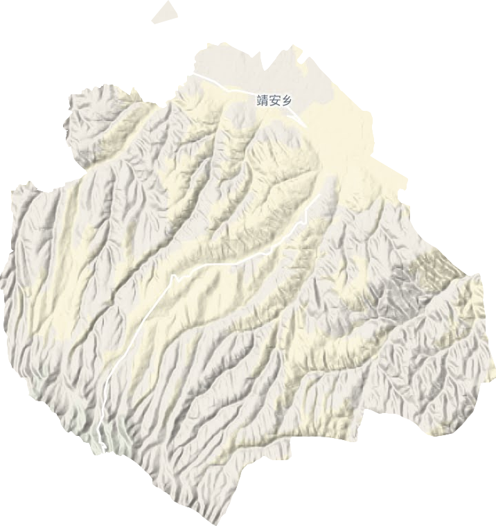 靖安乡地形地图