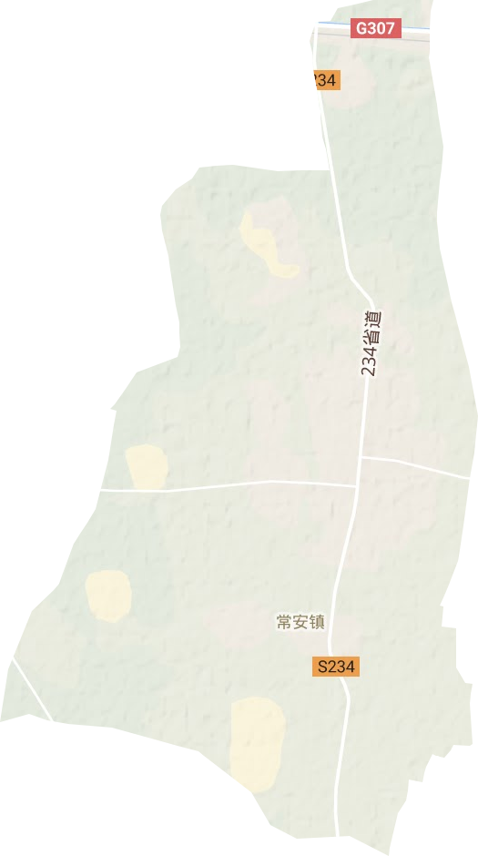 常安镇地形地图