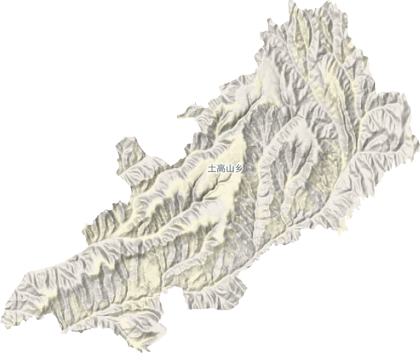 土高山乡地形地图