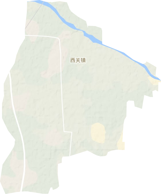 西关镇地形地图