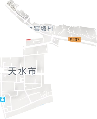 大城街道地形地图