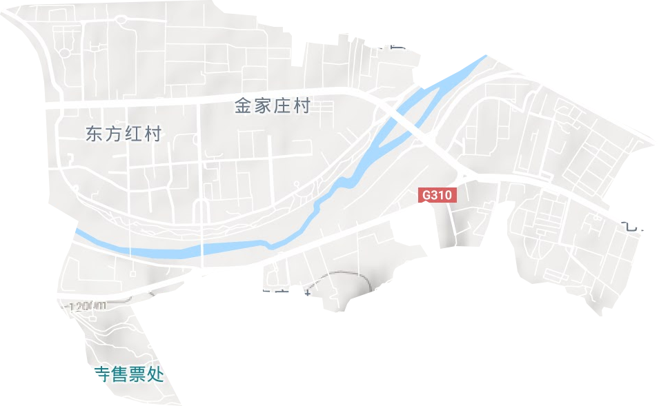 七里墩街道地形地图